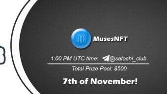 Join the AMA of Satoshi Club x MusesNFT. Rewards: 500 USDT, November 7th.