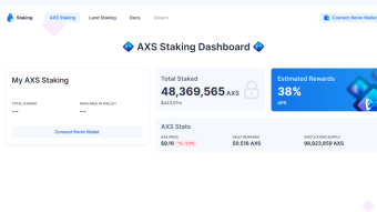 The AXS Staking Program: Still Alive And Kicking !