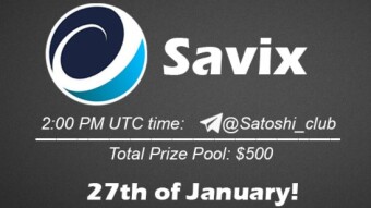 Join the AMA of Satoshi Club x Savix. Rewards: 500 USDT, January 27th.