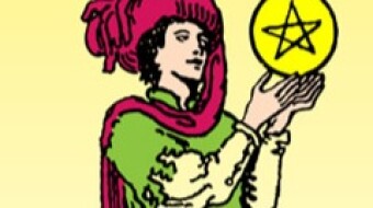 Looking at last quarter and Moon going to Sagittarius. The waters flow calmly, enjoy them as they come in curves. The Page of Pentacles - 28/03/24