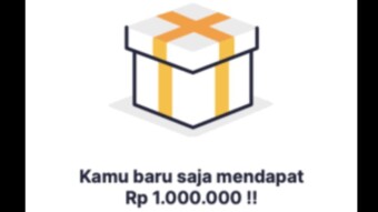 Bonus awal daftar hingga 1 juta rupiah, kelewat auto nangis