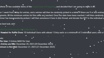 Earn very rare NFT with Joshua Farell in Discussion Bucks CryptoCrest of Prosperity