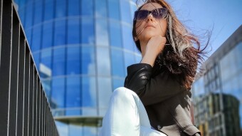 The image of a business girl