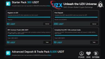 💰 UZX: Various 🎁 Welcome Bonuses On Another Crypto Exchange You Should Know About.