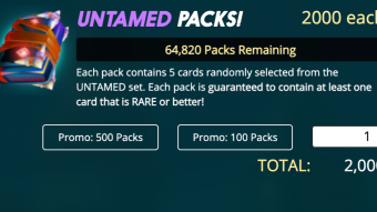 Final Splinterlands investment! Did buy a bunch of Untamed packs