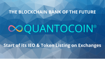 Blockchain Banking Platform Quantocoin Announces IEO and Utility Token Listing on Exchanges
