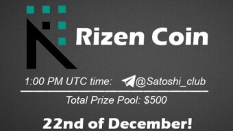 Join the AMA of Satoshi Club x Rizen Coin. Rewards: 500 USDT, December 22nd.