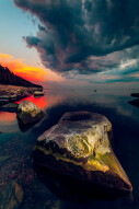 Tense calmness