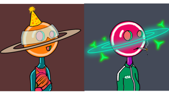 NFTs for free using Twitter. I won two NFTs by Crypto Planets. Quality digital art imho!