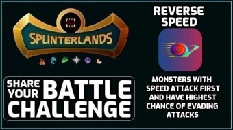 Splinterlands | Reverse Speed Battle Challenge