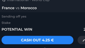 Winner Winner chicken dinner! Let's see if we can find another winning bet for today's game: France - Morocco! (Today's odds: 2.7 and 4.8)