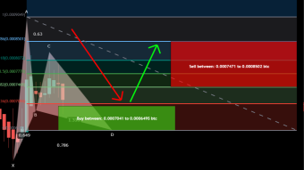 Ampleforth Governance (FORTH) formed Gartley for upto 30.5 move
