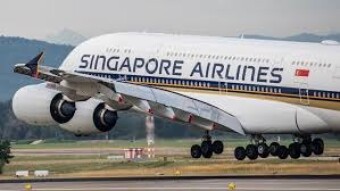 Void in Singapore Airlines aircraft. By coronavirus