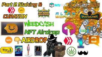HIVE / WAX passive earnings part 2  Staking & Curation ( WAX NFT airdrop  2nd of 3)