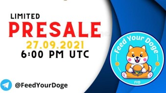 Feed Your Doge $FYD The doge is always hungry! So, let's feed him quality dog food instead of fast food | Limited edition 510 cans available | Public presale 27.09.2021 on DxSale |
