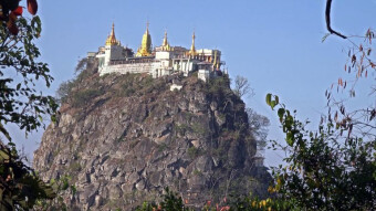 My trip around Myanmar - Popa Taung. Where the view of the mountain is nicer than the top