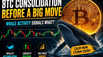 BTC Consolidation Before a Big Move — Whale Activity Signals What?