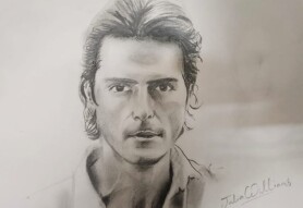Making a portrait of most handsome actor of Bollywood Film Industry.