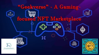 “Geekverse” - A Gaming-focused NFT Marketplace