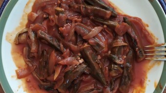 Foodbook #342 Greek okra stew