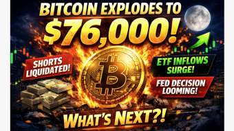 Bitcoin Just Shocked the Market: $76K Hit Overnight – What Happens Next?