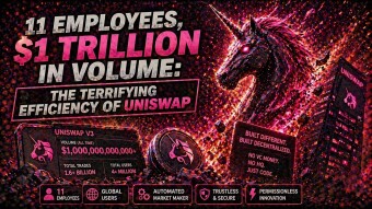 [11 Employees], [$1 Trillion] in Volume: The Terrifying Efficiency of Uniswap