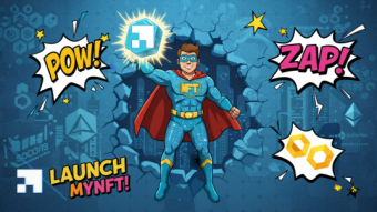 THE COMIC VERSION OF LAUNCHMYNFT PLATFORM