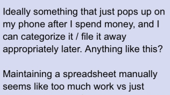 Easiest Way to Track Expenses? | 4chan greentext