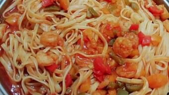 Foodbook #443 Shrimp Linguine Pasta