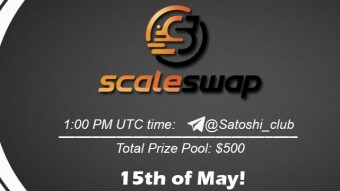 Join the AMA of Satoshi Club x Scaleswap. Rewards: 500 USDT, May 15th.
