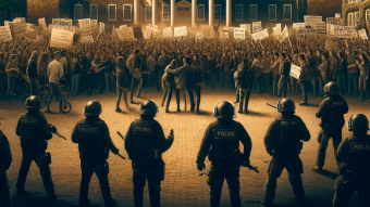 Why are so many Americans against democratic values regarding student protests?