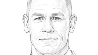 John Cena Pencil Drawing