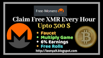 Free-Monero Review : Claim Free Monero Coin (XMR) every Hour | Best Monero XMR Faucets with payment proof