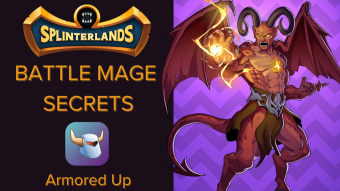 Splinterlands Weekly Challenge Battle BATTLE MAGE SECRETS! Armored Up Ruleset