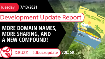 Weekly Development Updates for D.Buzz - Today : Features Coming Soon