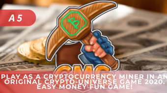 Play as a Cryptocurrency Miner in an Original Crypto-Universe Game 2020. Easy Money Fun Game!