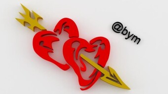 3DsMax Design: My Tribal 3D and Vector Designs Vol - 4 [Hearts in Love]