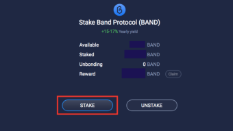 Stake Band Protocol (BAND) in your Atomic wallet and earn 15-17% yearly yield