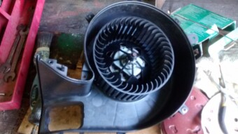 Repairing a fan motor in a 2004 Saab 9-3