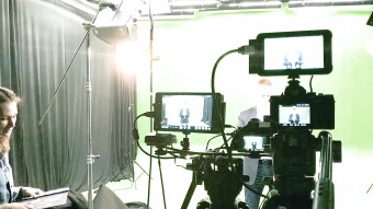 Chromakey. Even in the jungle, even on an iceberg