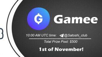 Join the AMA of Satoshi Club x Gamee. Rewards: 500 USDT, November 1st.