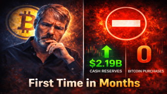 Wait Saylor STOPPED Buying Bitcoin After Raising $748M and I'm Genuinely Confused