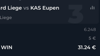 Last betting weekend of the month. Odds for today: 6.248