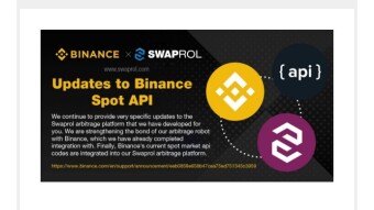 SWAPROL update to Binance