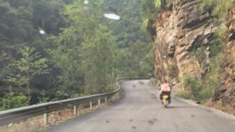 Guilin. Part 6. Mountain road to rice terraces.