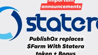 Important announcements : PublishOx replaces $Farm With Statera token + Bonus✍️👇👇👇