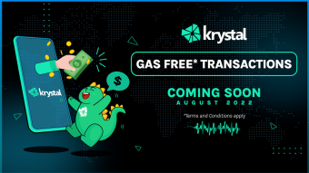 Enjoy Gas FREE Transactions on Krystal!