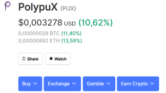 PolypuX (PUX) Airdrop Round 2 - DeFi Social Media Platform, Earn Free $PUX by Completing Missions.