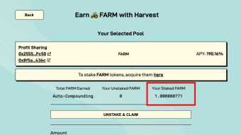 [EXPLAINED] Harvest Finance $FARM Profit Sharing Pool