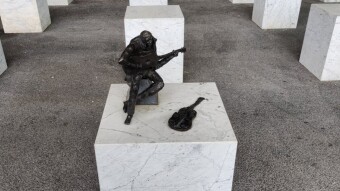 Memorial to a Den Haag legend (Den Haag, NETHERLANDS)